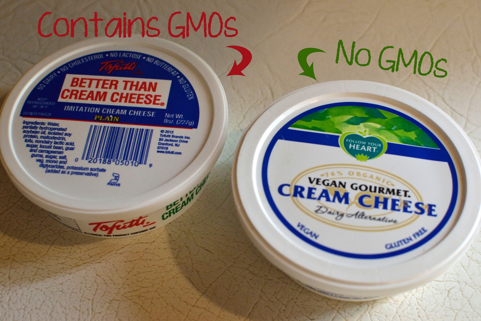 Cream cheese with no gums